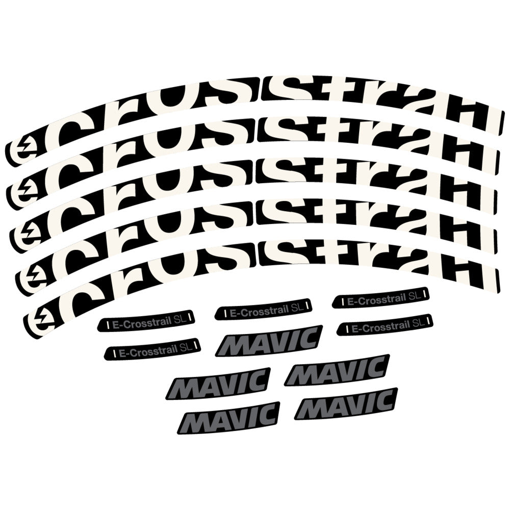 Stickers Compatible Decal Mavic E-Crosstrail SL 2025 compatibles - Autocollants roue vélo VTT