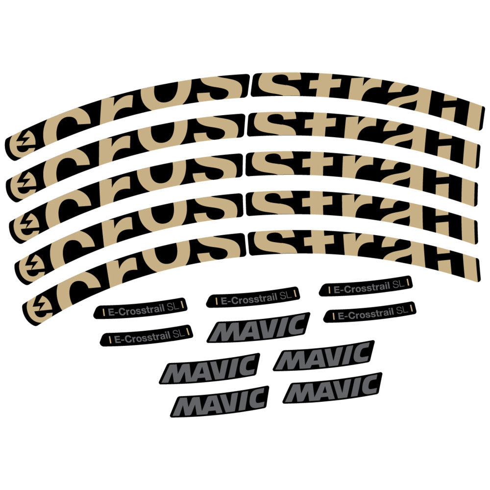 Stickers Compatible Decal Mavic E-Crosstrail SL 2025 compatibles - Autocollants roue vélo VTT