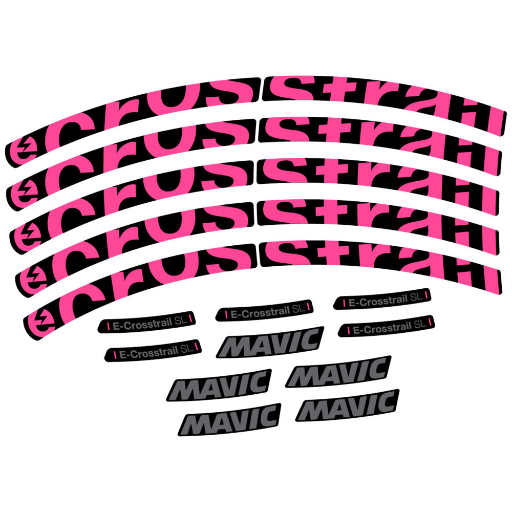 Stickers Compatible Decal Mavic E-Crosstrail SL 2025 compatibles - Autocollants roue vélo VTT