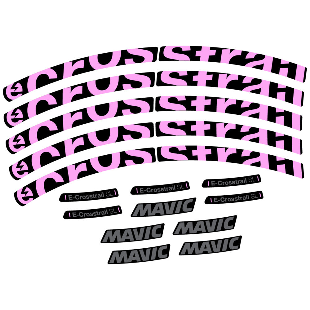 Stickers Compatible Decal Mavic E-Crosstrail SL 2025 compatibles - Autocollants roue vélo VTT