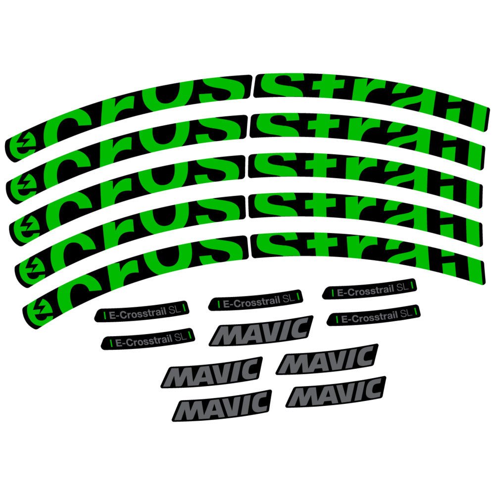Stickers Compatible Decal Mavic E-Crosstrail SL 2025 compatibles - Autocollants roue vélo VTT