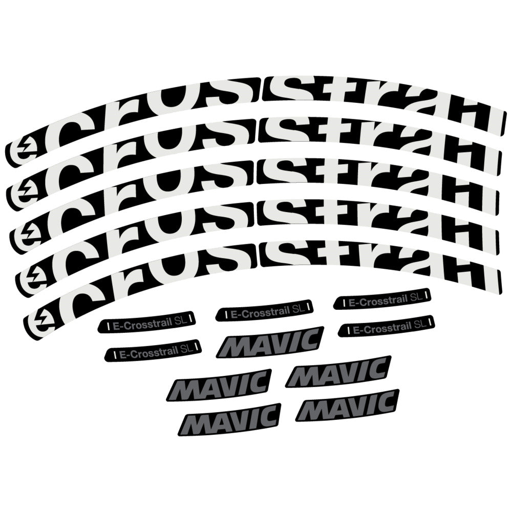 Stickers Compatible Decal Mavic E-Crosstrail SL 2025 compatibles - Autocollants roue vélo VTT