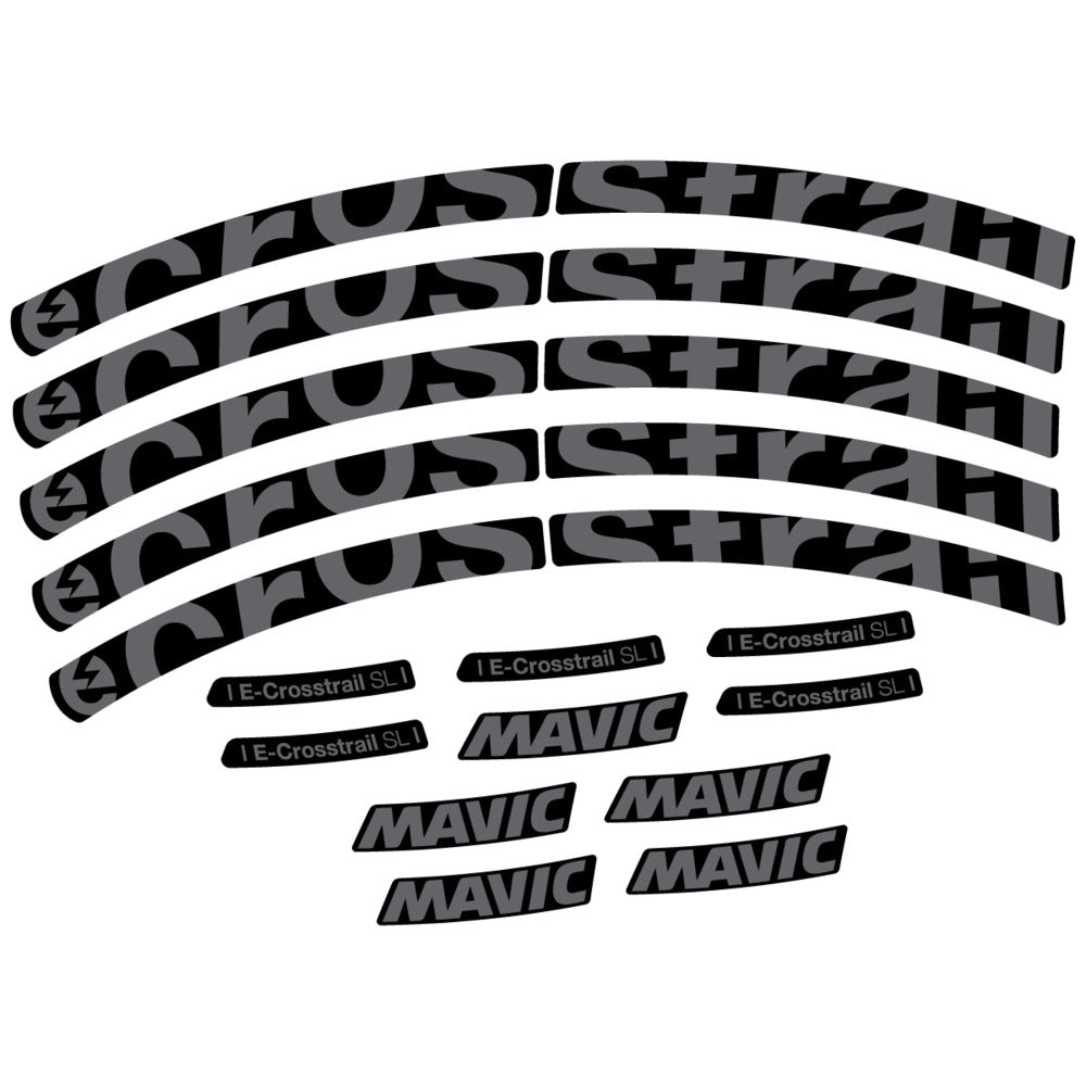 Stickers Compatible Decal Mavic E-Crosstrail SL 2025 compatibles - Autocollants roue vélo VTT