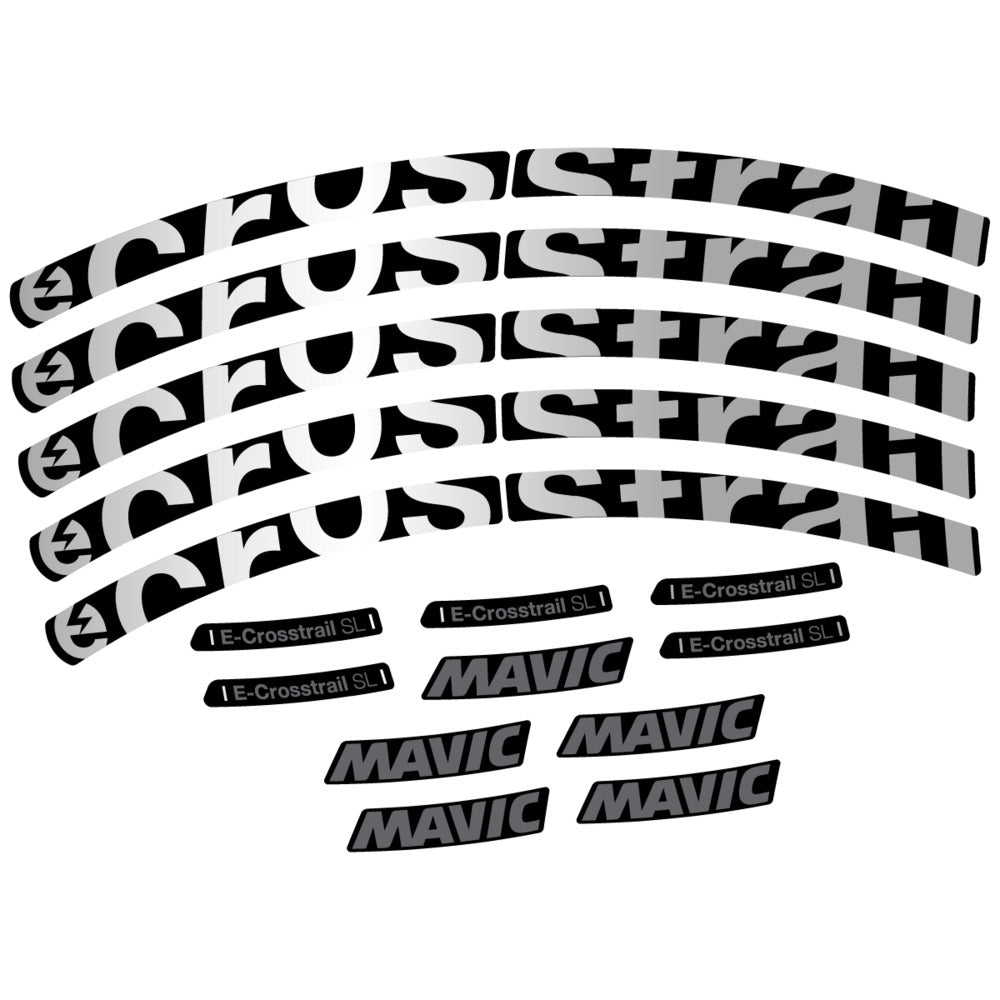 Stickers Compatible Decal Mavic E-Crosstrail SL 2025 compatibles - Autocollants roue vélo VTT