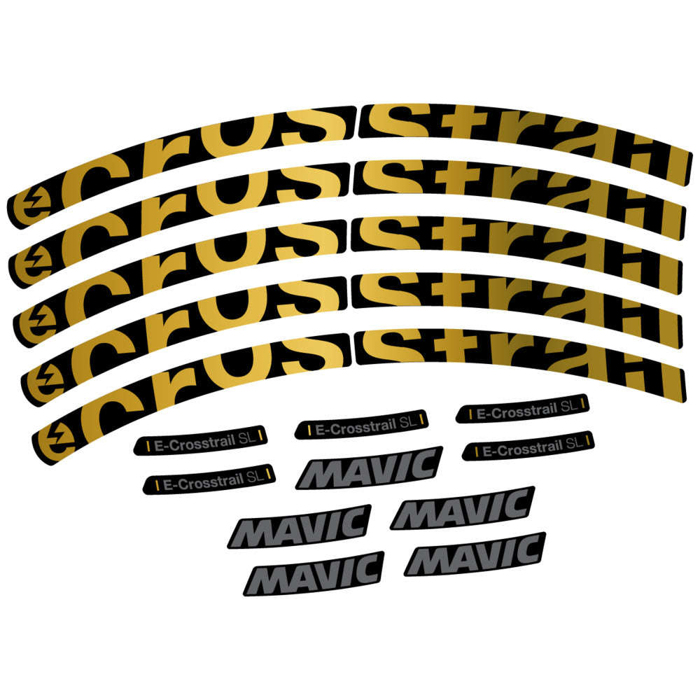 Stickers Compatible Decal Mavic E-Crosstrail SL 2025 compatibles - Autocollants roue vélo VTT