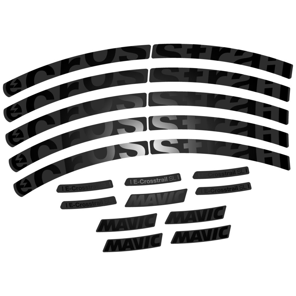 Stickers Compatible Decal Mavic E-Crosstrail SL 2025 compatibles - Autocollants roue vélo VTT