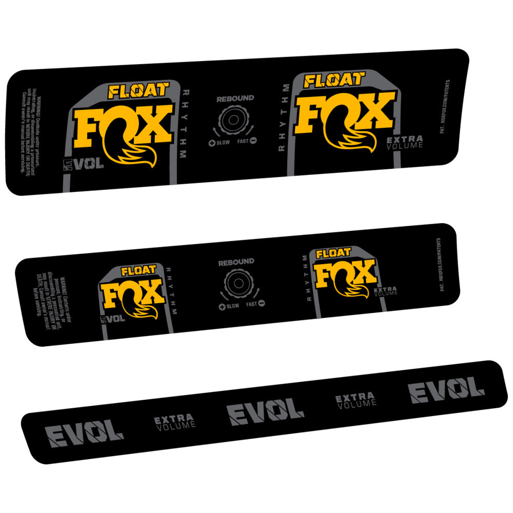 Stickers Compatible Decal Fox Float Rhythm Inline R 2025 compatibles - Autocollants amortisseur VTT