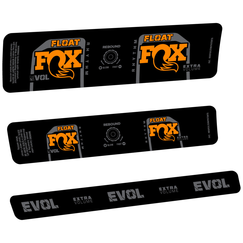 Stickers Compatible Decal Fox Float Rhythm Inline R 2025 compatibles - Autocollants amortisseur VTT