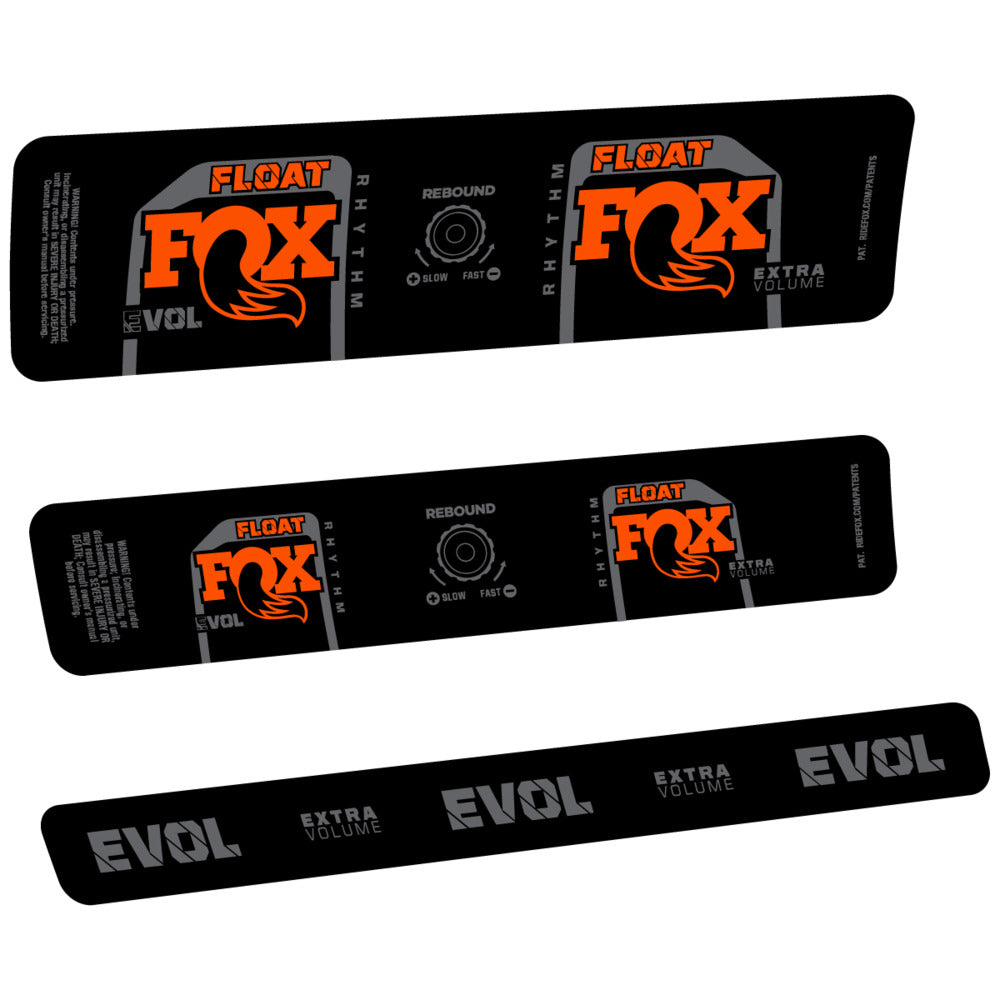 Stickers Compatible Decal Fox Float Rhythm Inline R 2025 compatibles - Autocollants amortisseur VTT