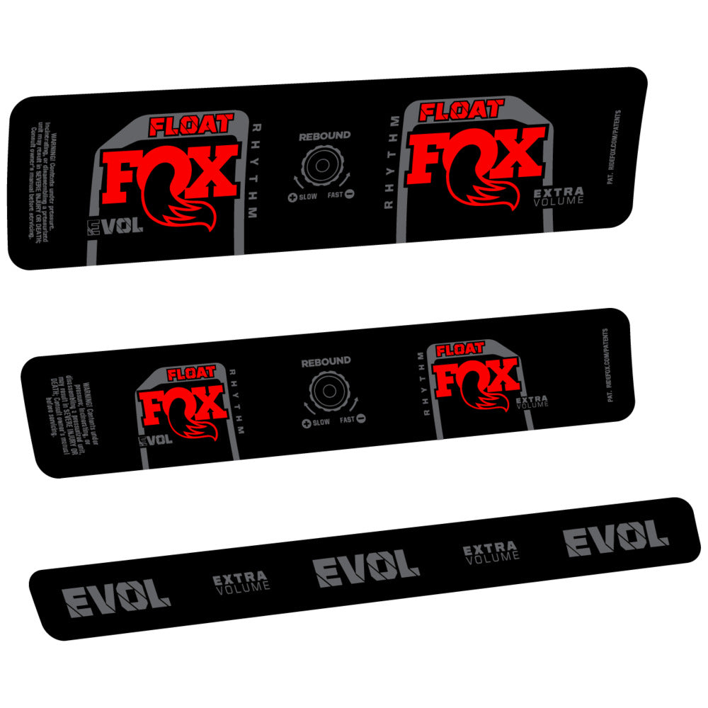 Stickers Compatible Decal Fox Float Rhythm Inline R 2025 compatibles - Autocollants amortisseur VTT