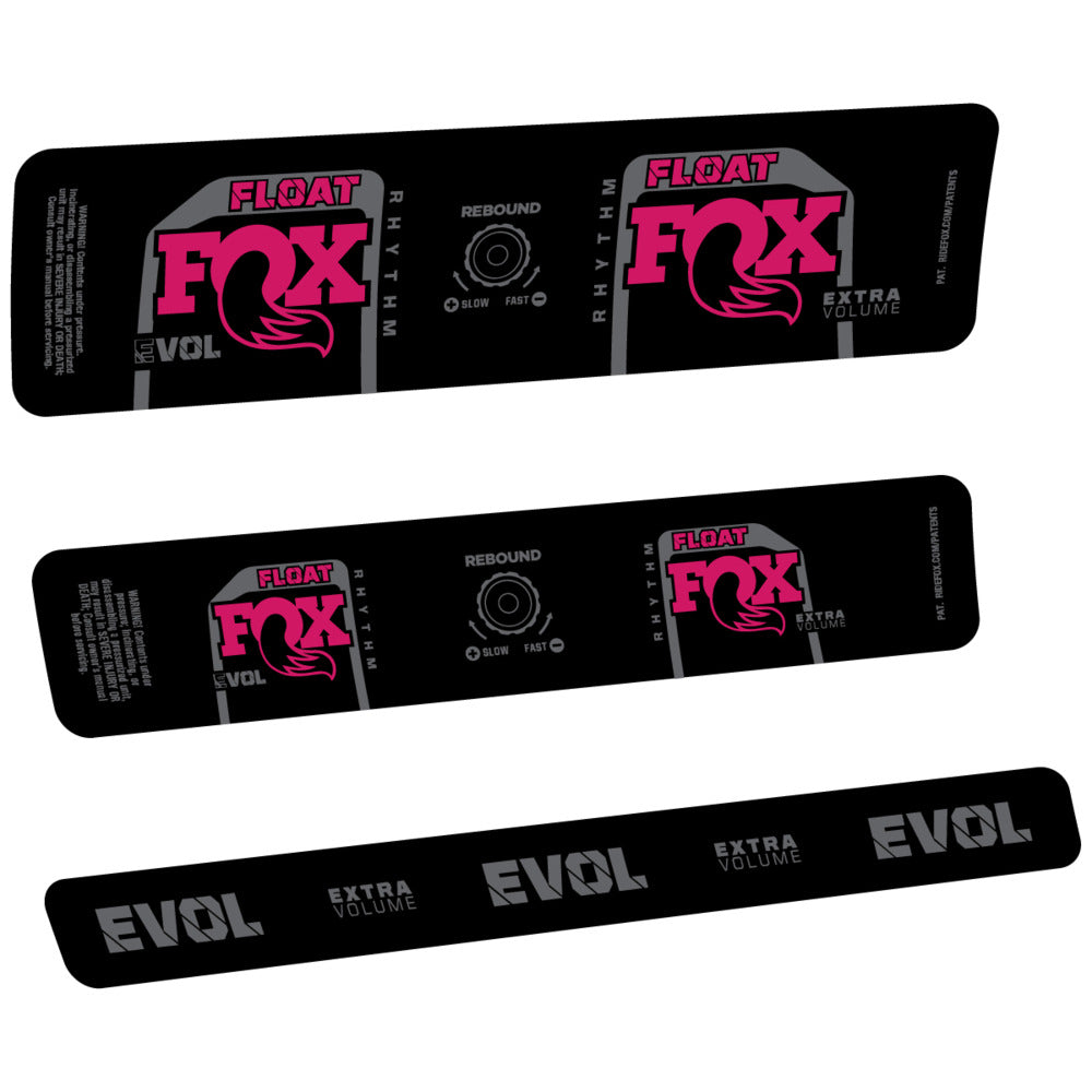 Stickers Compatible Decal Fox Float Rhythm Inline R 2025 compatibles - Autocollants amortisseur VTT