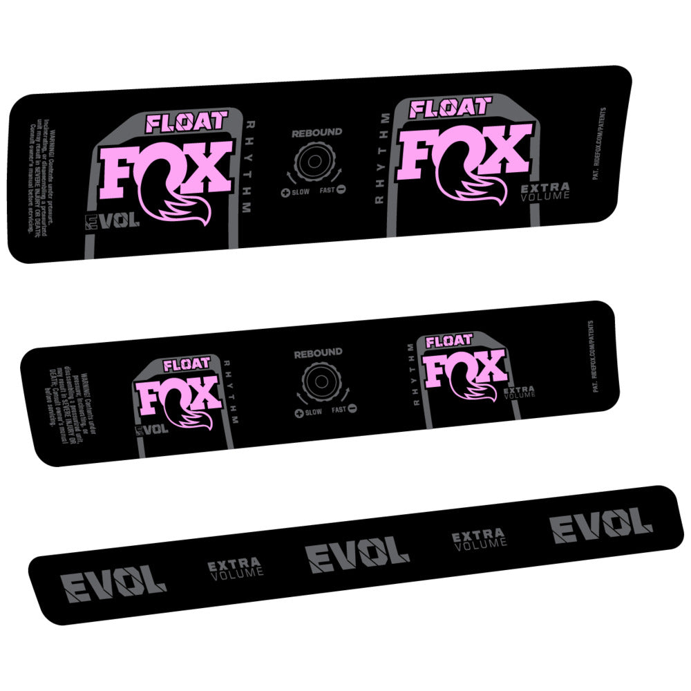 Stickers Compatible Decal Fox Float Rhythm Inline R 2025 compatibles - Autocollants amortisseur VTT