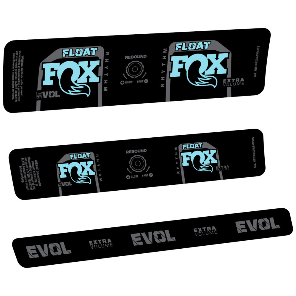 Stickers Compatible Decal Fox Float Rhythm Inline R 2025 compatibles - Autocollants amortisseur VTT