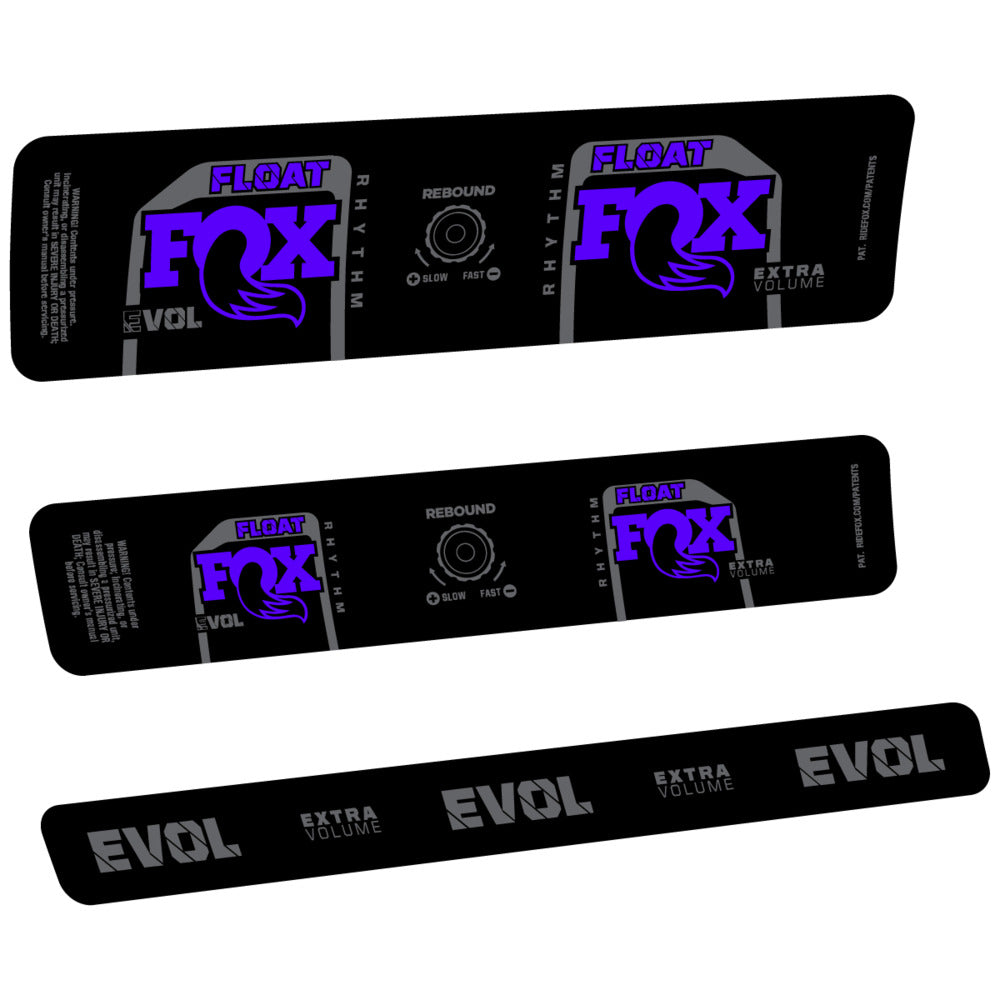Stickers Compatible Decal Fox Float Rhythm Inline R 2025 compatibles - Autocollants amortisseur VTT