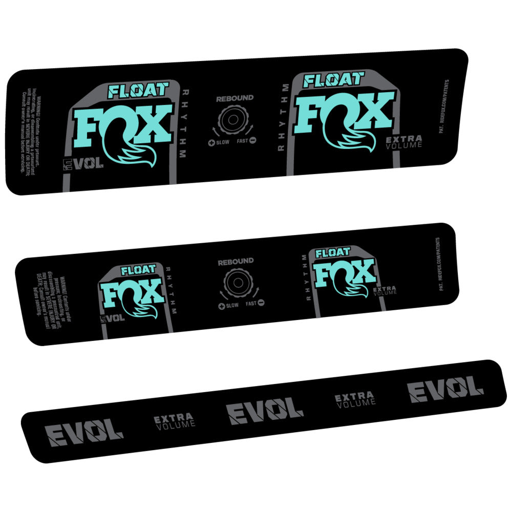 Stickers Compatible Decal Fox Float Rhythm Inline R 2025 compatibles - Autocollants amortisseur VTT