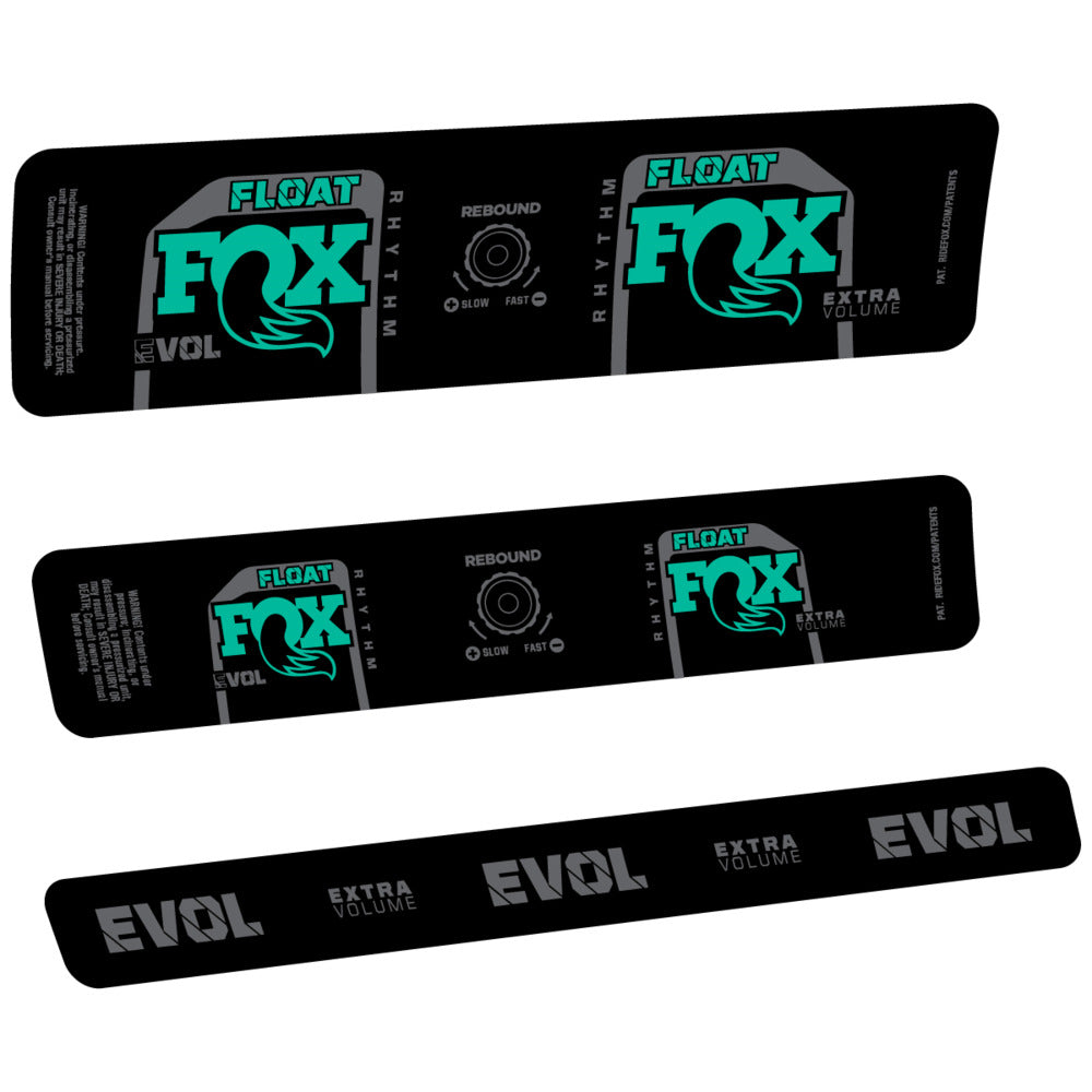 Stickers Compatible Decal Fox Float Rhythm Inline R 2025 compatibles - Autocollants amortisseur VTT