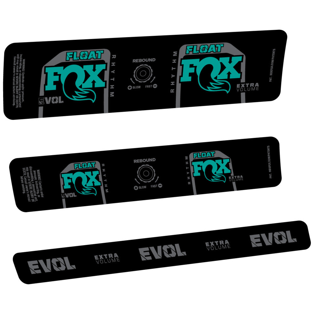 Stickers Compatible Decal Fox Float Rhythm Inline R 2025 compatibles - Autocollants amortisseur VTT