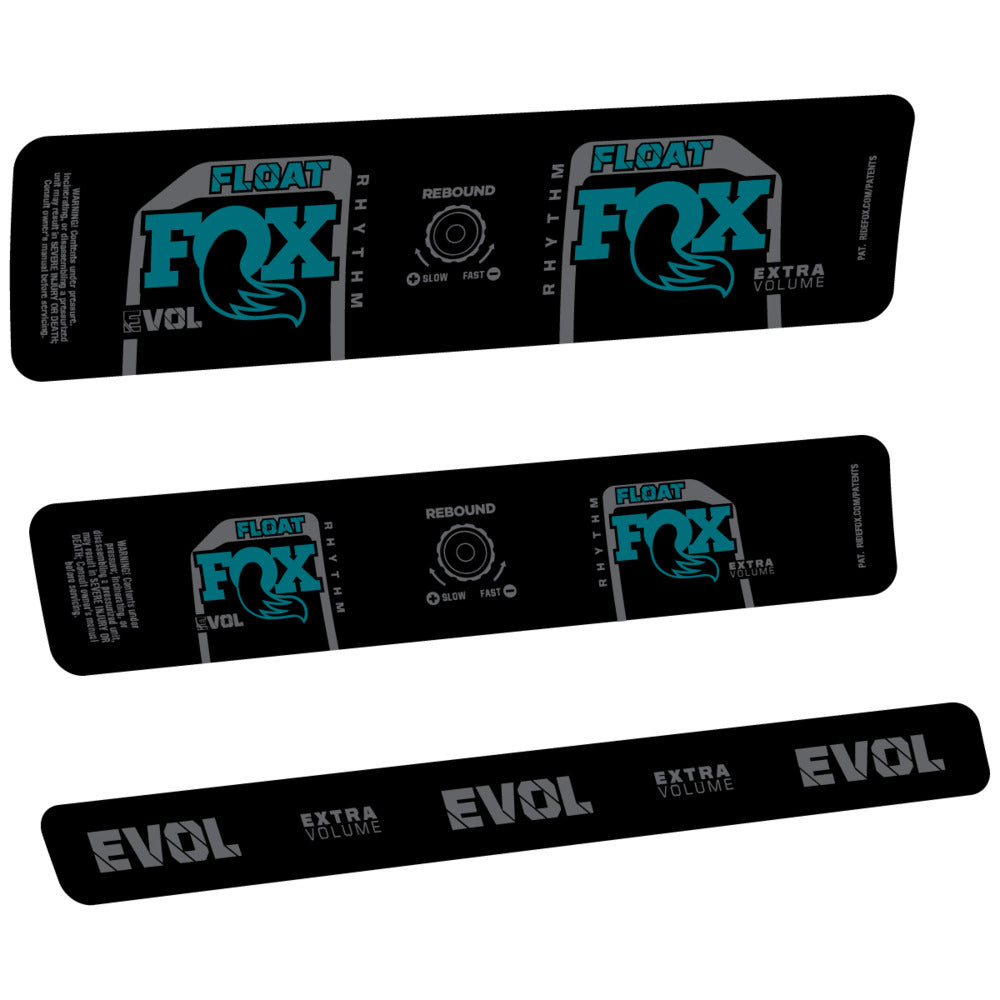 Stickers Compatible Decal Fox Float Rhythm Inline R 2025 compatibles - Autocollants amortisseur VTT