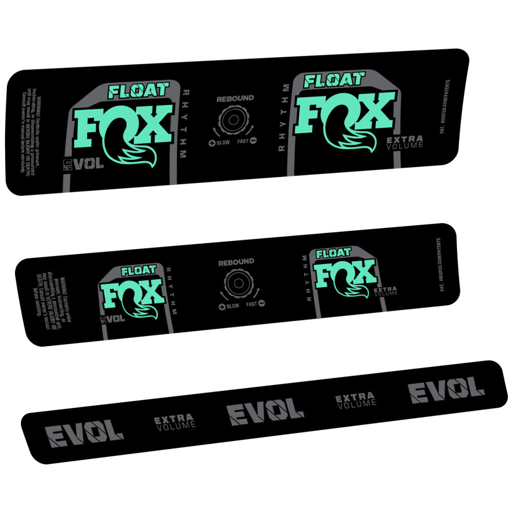 Stickers Compatible Decal Fox Float Rhythm Inline R 2025 compatibles - Autocollants amortisseur VTT