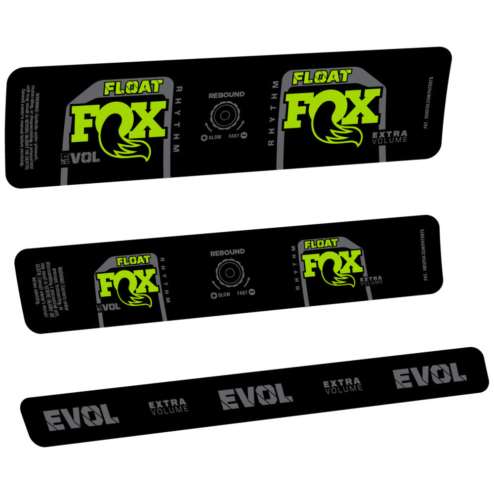 Stickers Compatible Decal Fox Float Rhythm Inline R 2025 compatibles - Autocollants amortisseur VTT