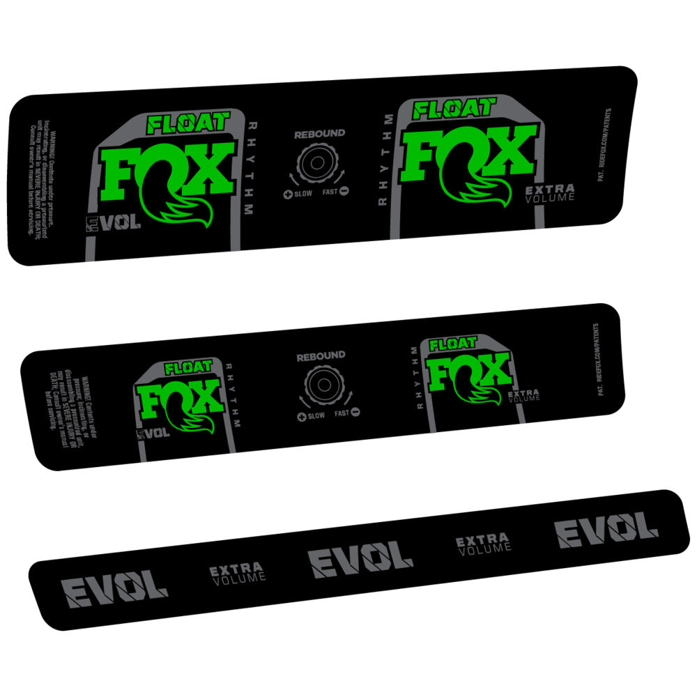 Stickers Compatible Decal Fox Float Rhythm Inline R 2025 compatibles - Autocollants amortisseur VTT