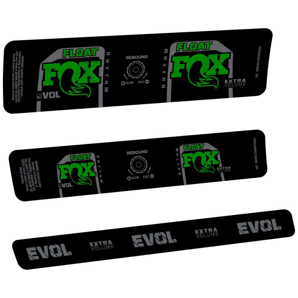 Stickers Compatible Decal Fox Float Rhythm Inline R 2025 compatibles - Autocollants amortisseur VTT