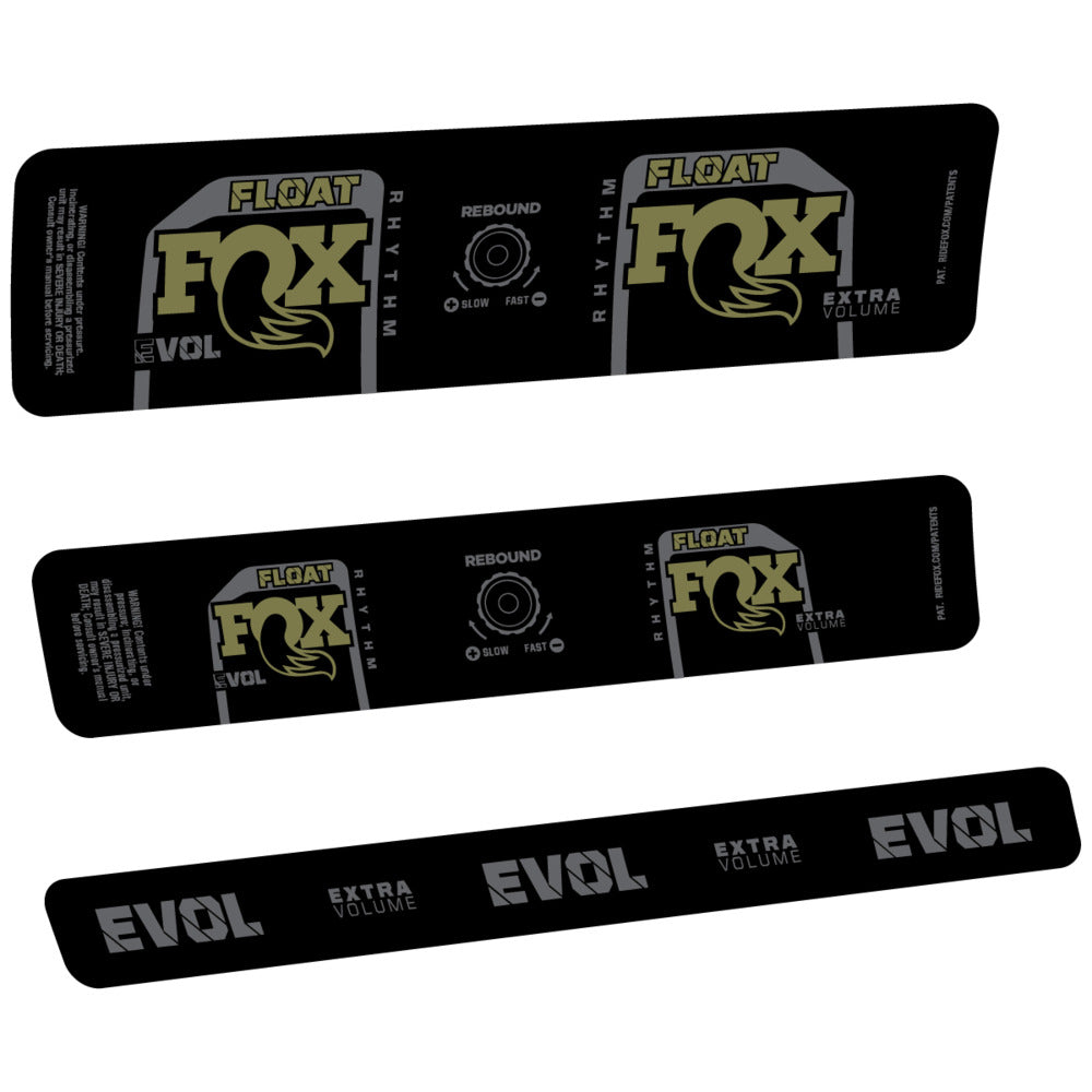 Stickers Compatible Decal Fox Float Rhythm Inline R 2025 compatibles - Autocollants amortisseur VTT