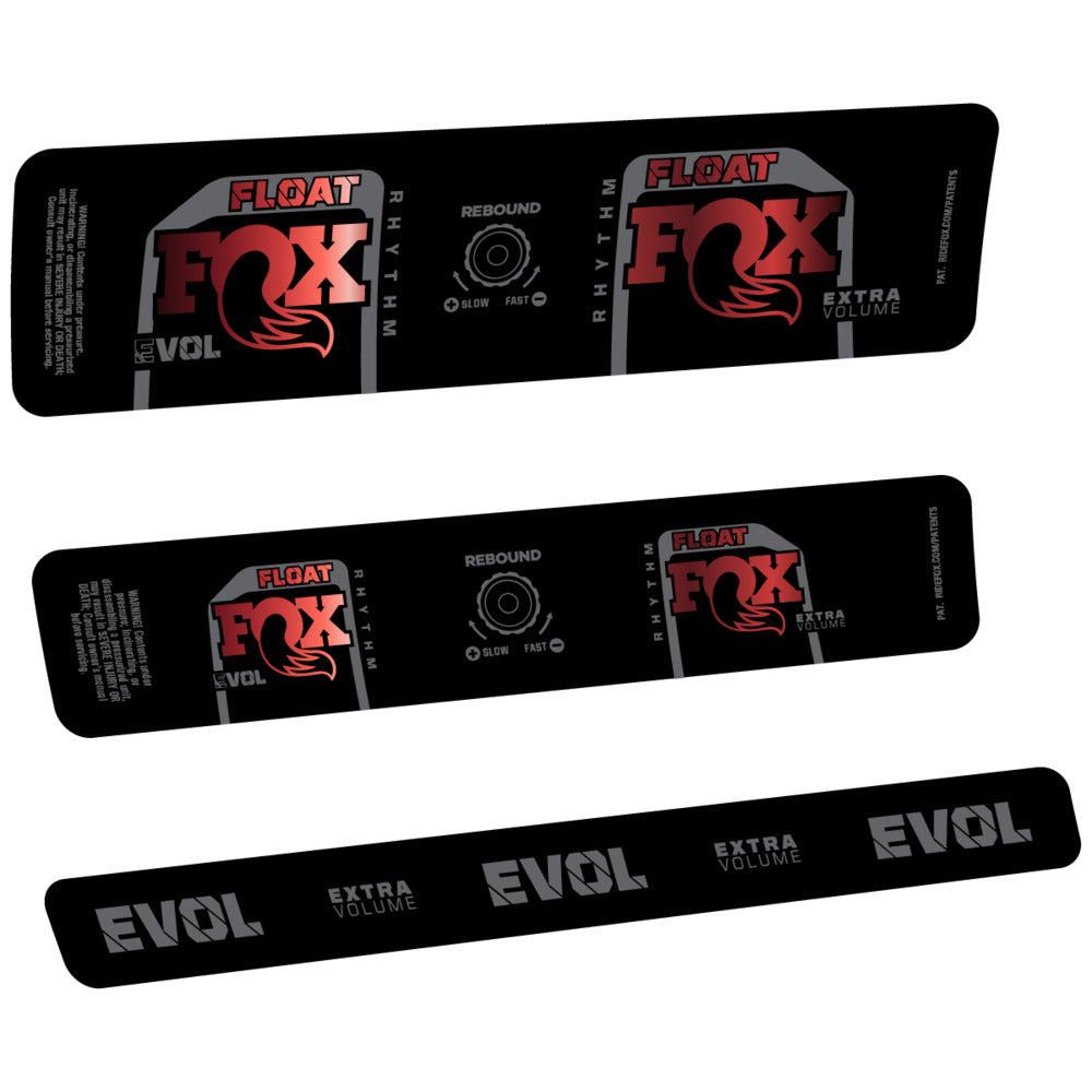 Stickers Compatible Decal Fox Float Rhythm Inline R 2025 compatibles - Autocollants amortisseur VTT