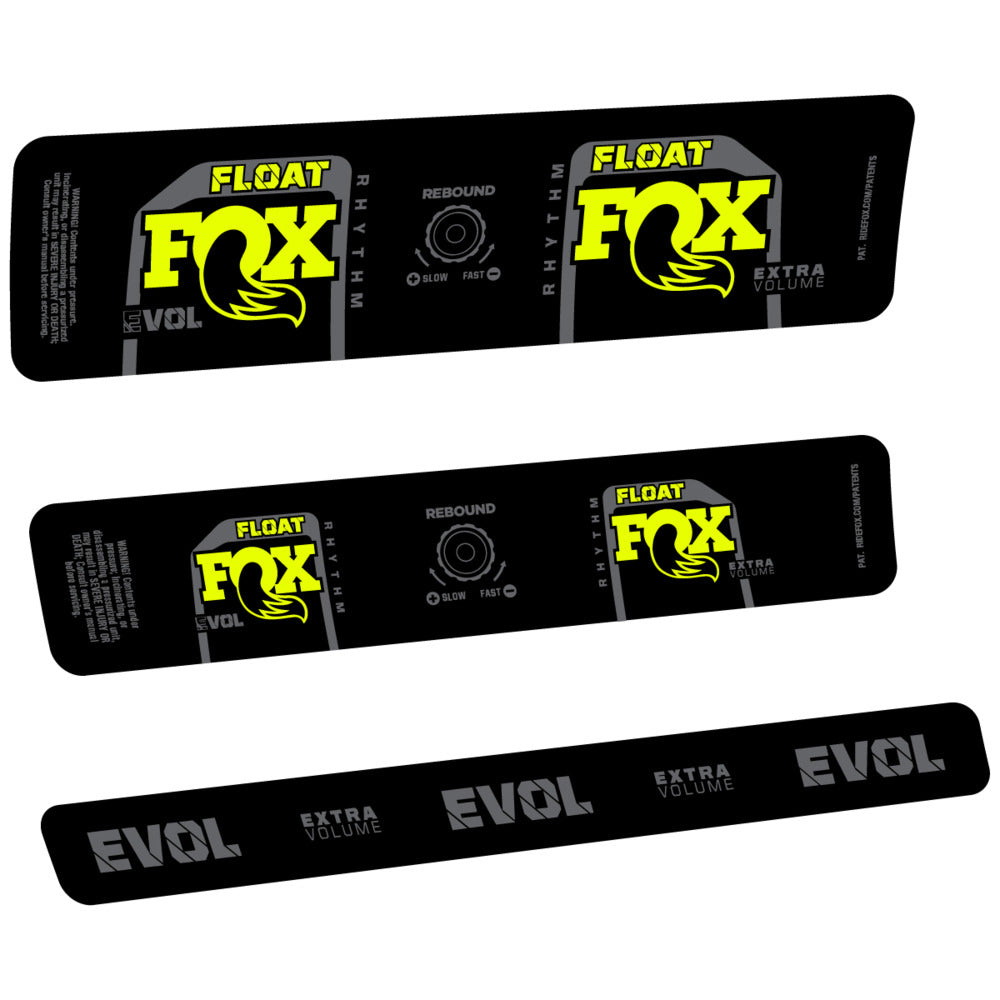 Stickers Compatible Decal Fox Float Rhythm Inline R 2025 compatibles - Autocollants amortisseur VTT