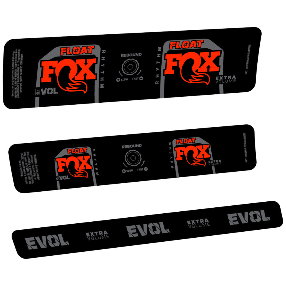 Stickers Compatible Decal Fox Float Rhythm Inline R 2025 compatibles - Autocollants amortisseur VTT