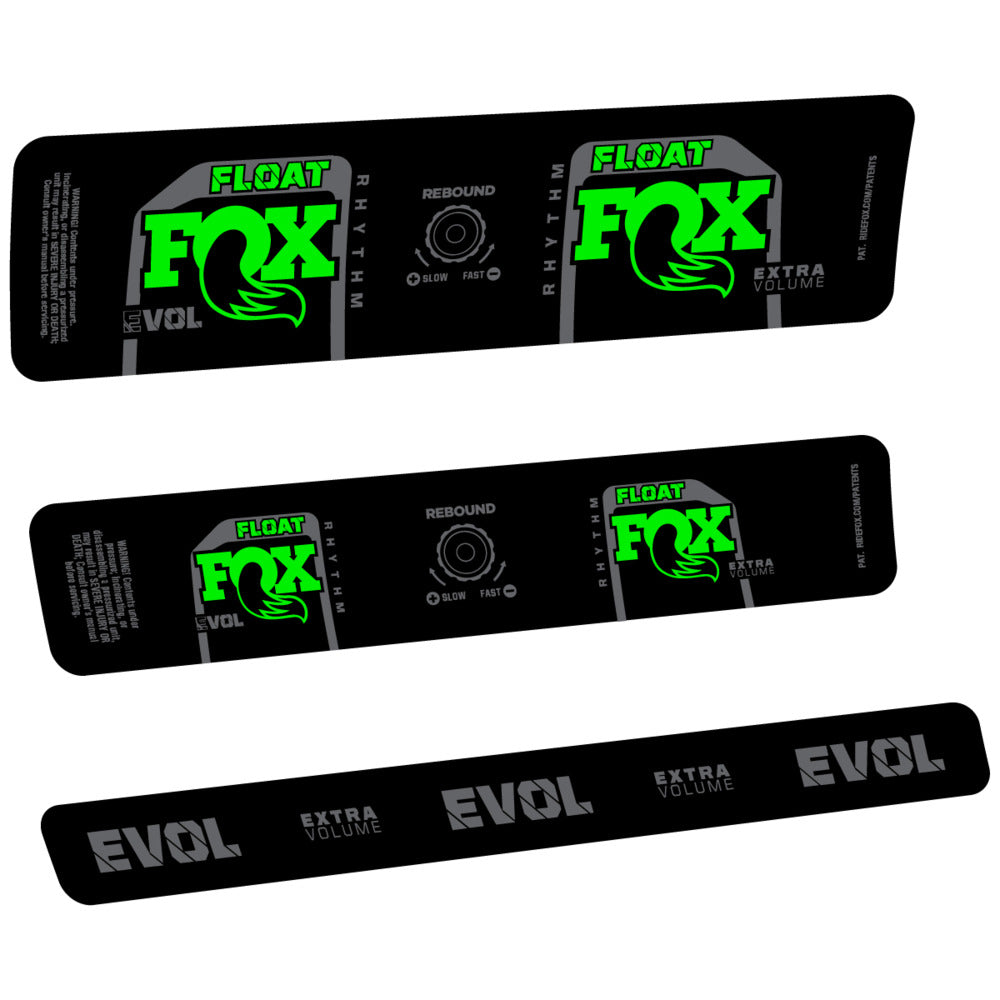 Stickers Compatible Decal Fox Float Rhythm Inline R 2025 compatibles - Autocollants amortisseur VTT
