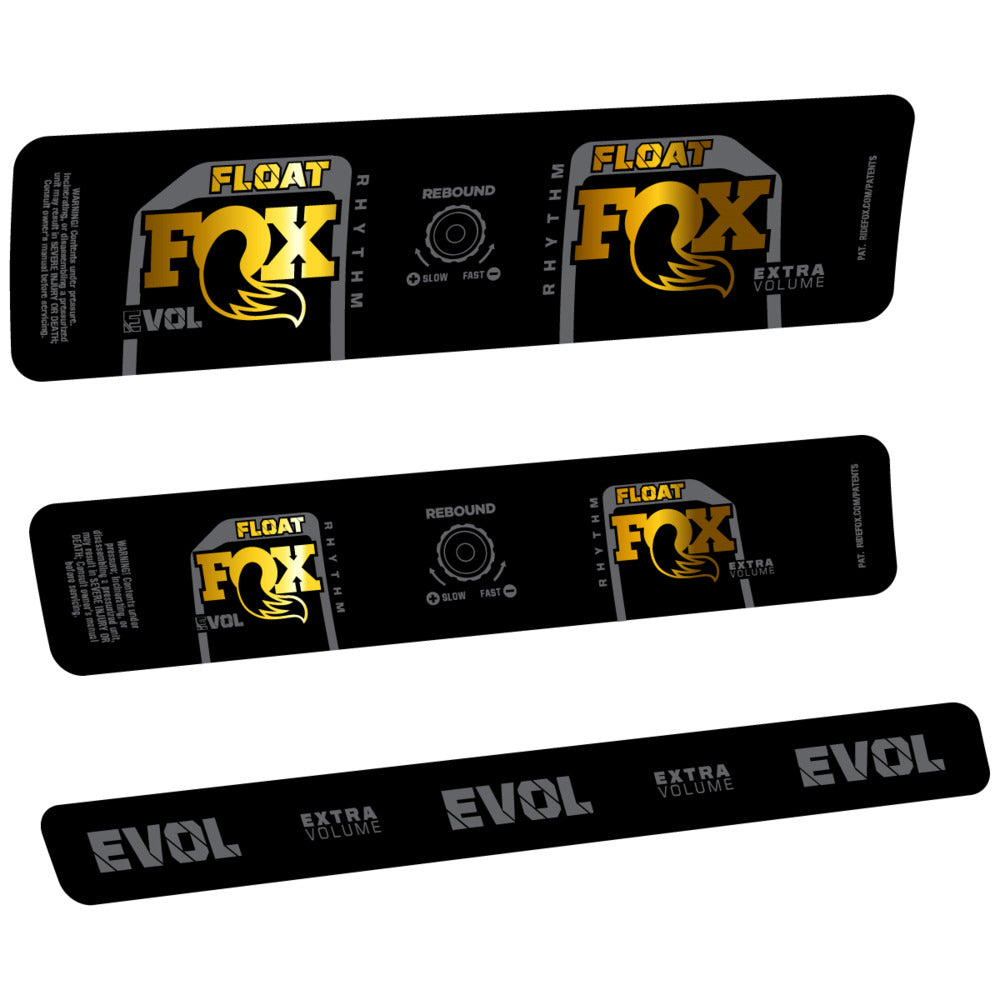 Stickers Compatible Decal Fox Float Rhythm Inline R 2025 compatibles - Autocollants amortisseur VTT