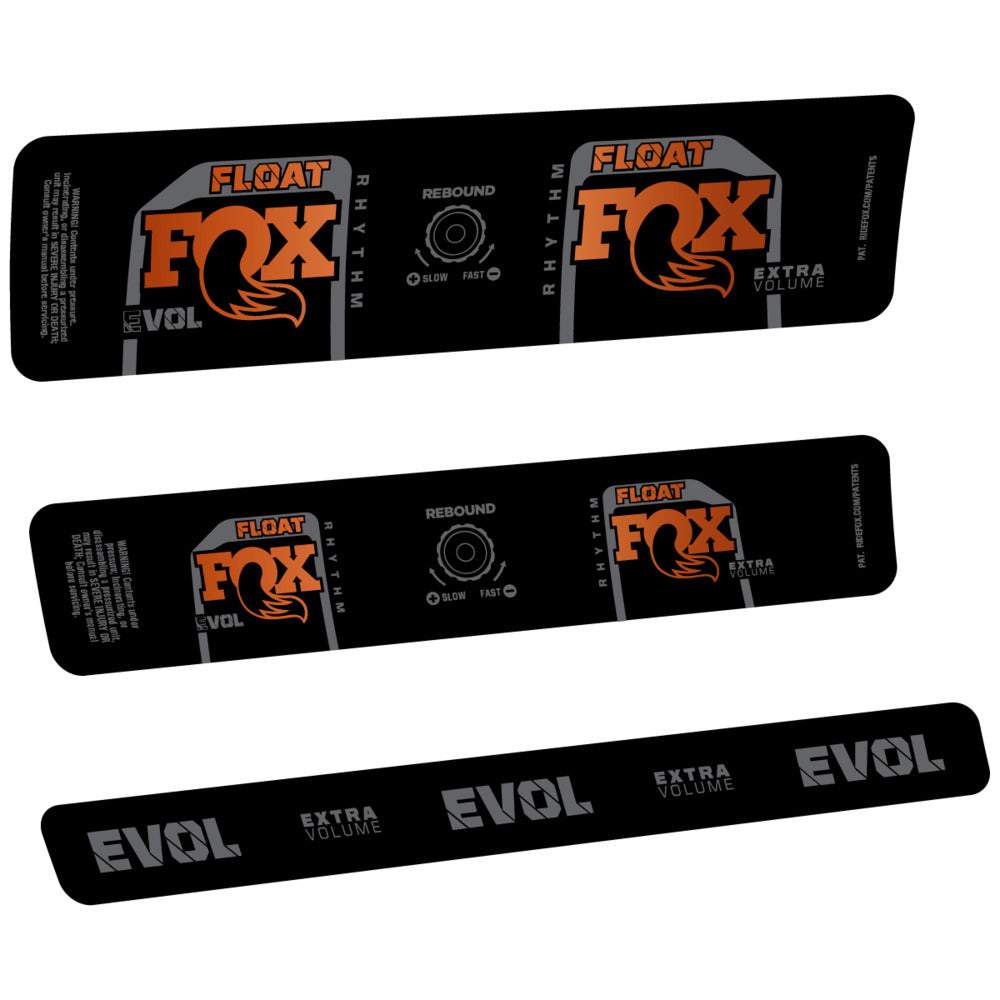 Stickers Compatible Decal Fox Float Rhythm Inline R 2025 compatibles - Autocollants amortisseur VTT