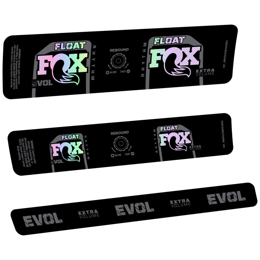 Stickers Compatible Decal Fox Float Rhythm Inline R 2025 compatibles - Autocollants amortisseur VTT