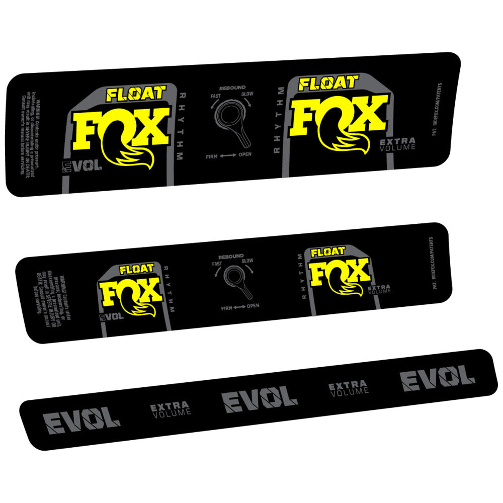 Stickers Compatible Decal Fox Float Rhythm Inline CR 2025 compatibles - Autocollants amortisseur VTT