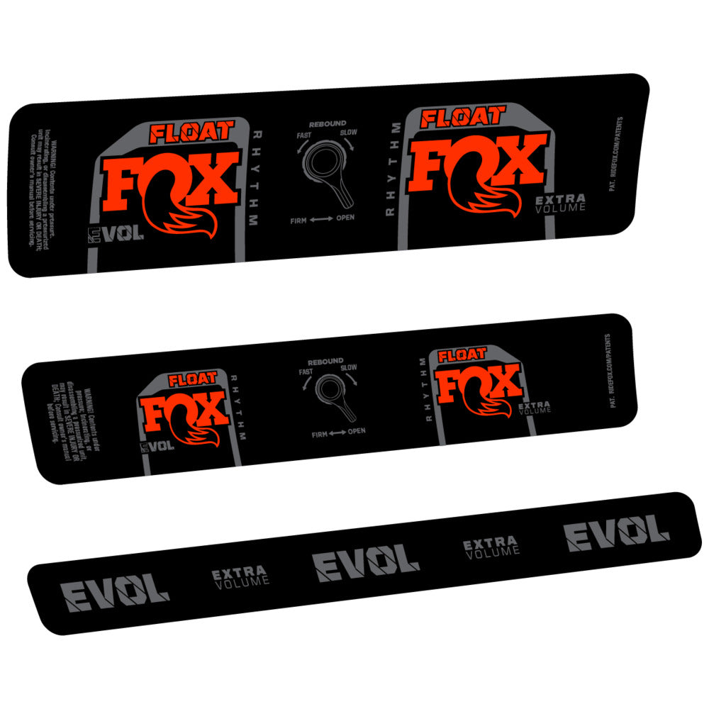 Stickers Compatible Decal Fox Float Rhythm Inline CR 2025 compatibles - Autocollants amortisseur VTT