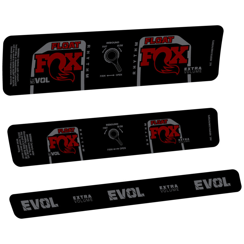 Stickers Compatible Decal Fox Float Rhythm Inline CR 2025 compatibles - Autocollants amortisseur VTT