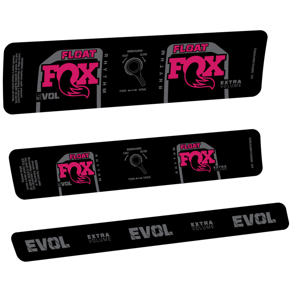 Stickers Compatible Decal Fox Float Rhythm Inline CR 2025 compatibles - Autocollants amortisseur VTT