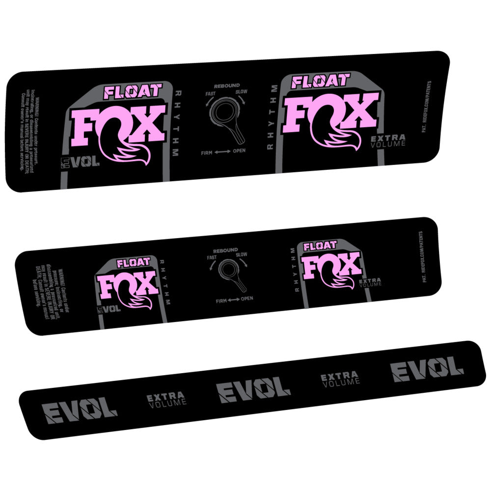 Stickers Compatible Decal Fox Float Rhythm Inline CR 2025 compatibles - Autocollants amortisseur VTT