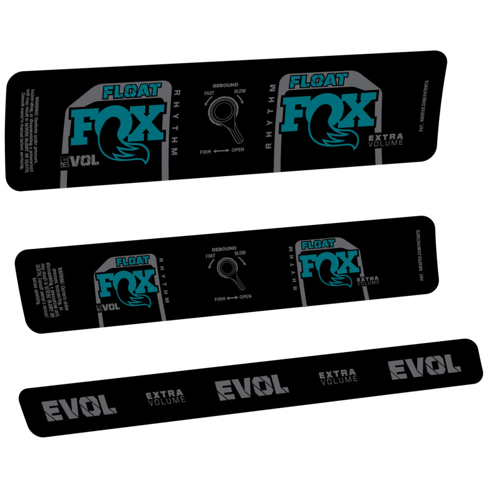 Stickers Compatible Decal Fox Float Rhythm Inline CR 2025 compatibles - Autocollants amortisseur VTT