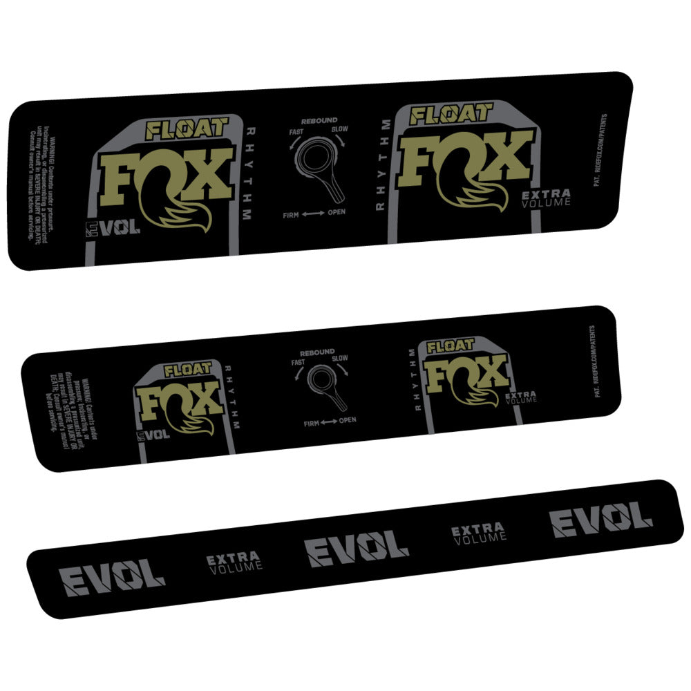 Stickers Compatible Decal Fox Float Rhythm Inline CR 2025 compatibles - Autocollants amortisseur VTT