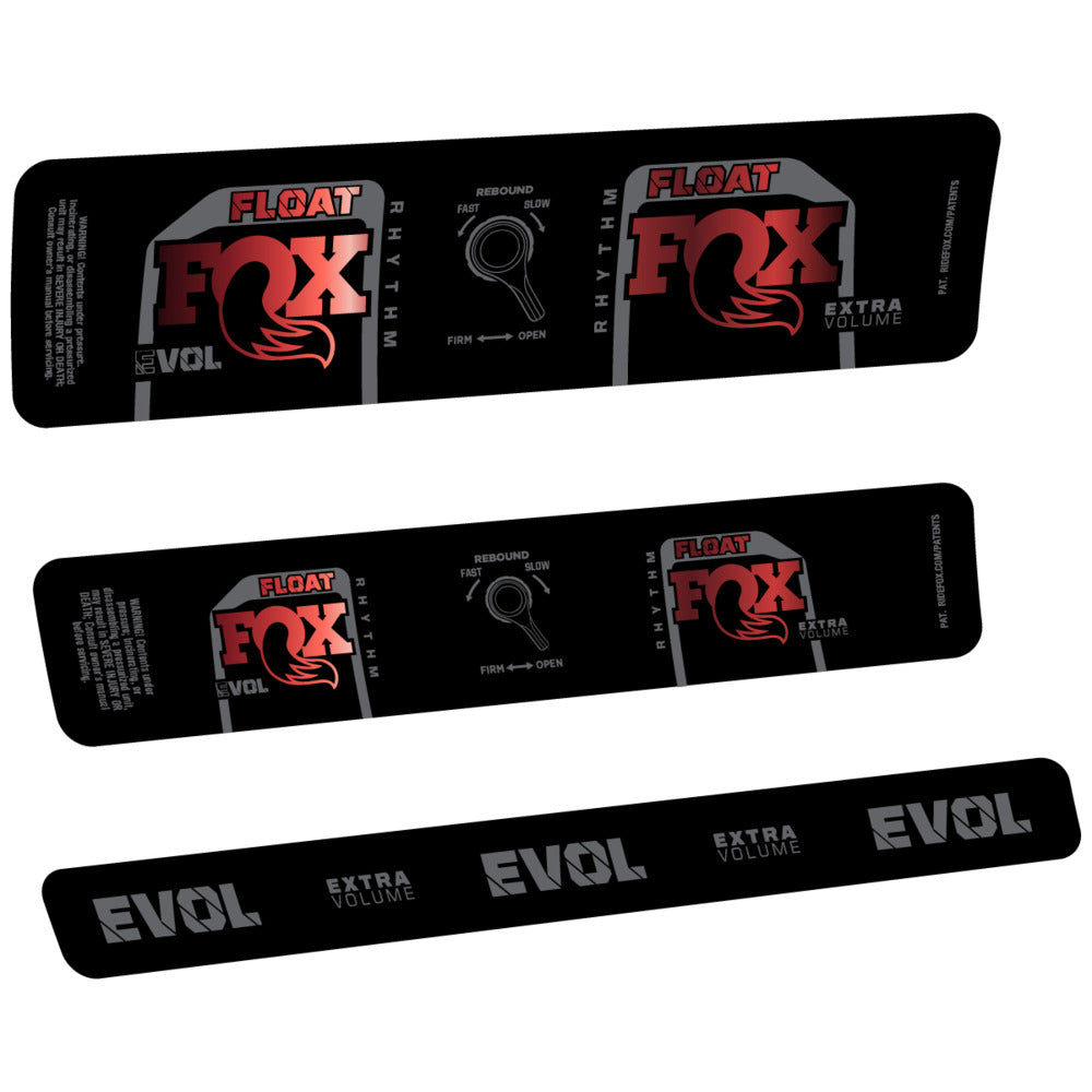 Stickers Compatible Decal Fox Float Rhythm Inline CR 2025 compatibles - Autocollants amortisseur VTT