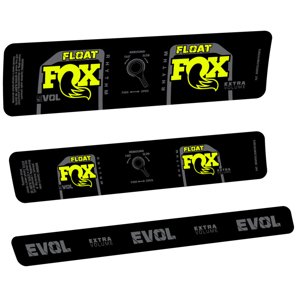 Stickers Compatible Decal Fox Float Rhythm Inline CR 2025 compatibles - Autocollants amortisseur VTT