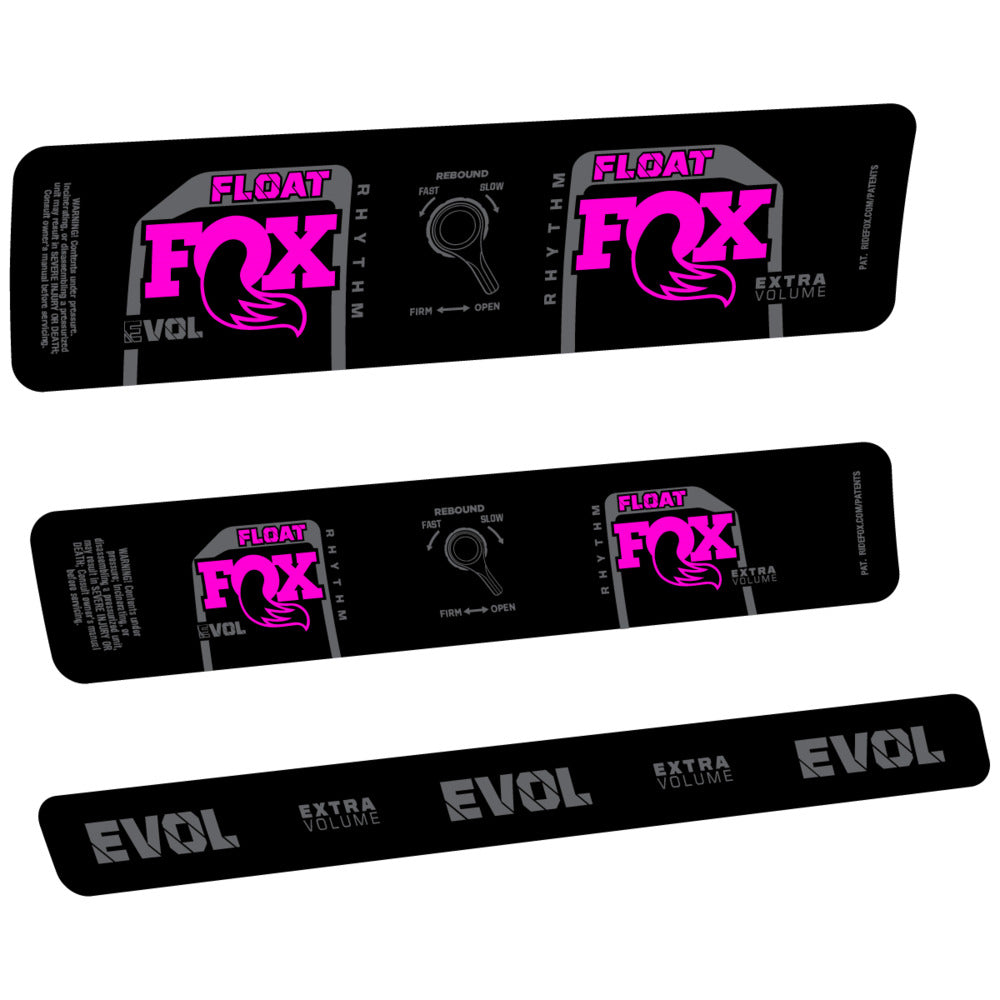 Stickers Compatible Decal Fox Float Rhythm Inline CR 2025 compatibles - Autocollants amortisseur VTT