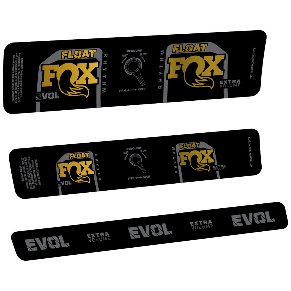 Stickers Compatible Decal Fox Float Rhythm Inline CR 2025 compatibles - Autocollants amortisseur VTT