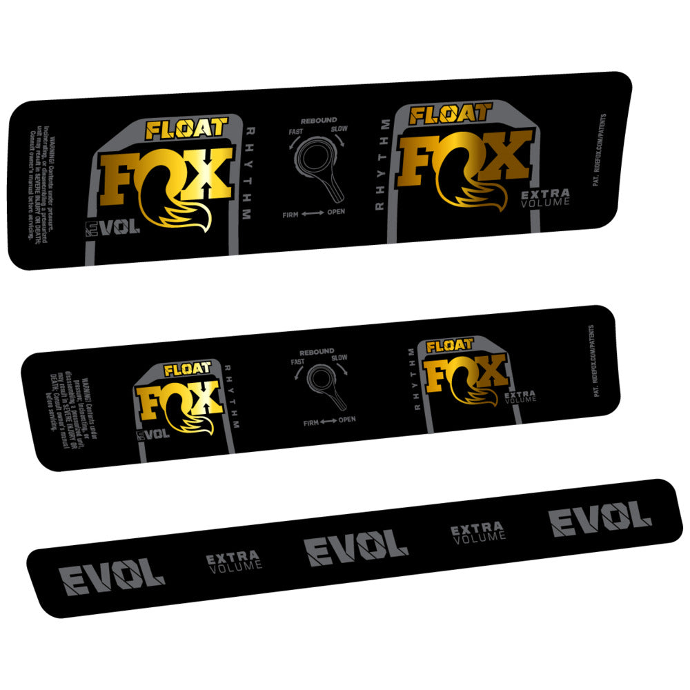 Stickers Compatible Decal Fox Float Rhythm Inline CR 2025 compatibles - Autocollants amortisseur VTT
