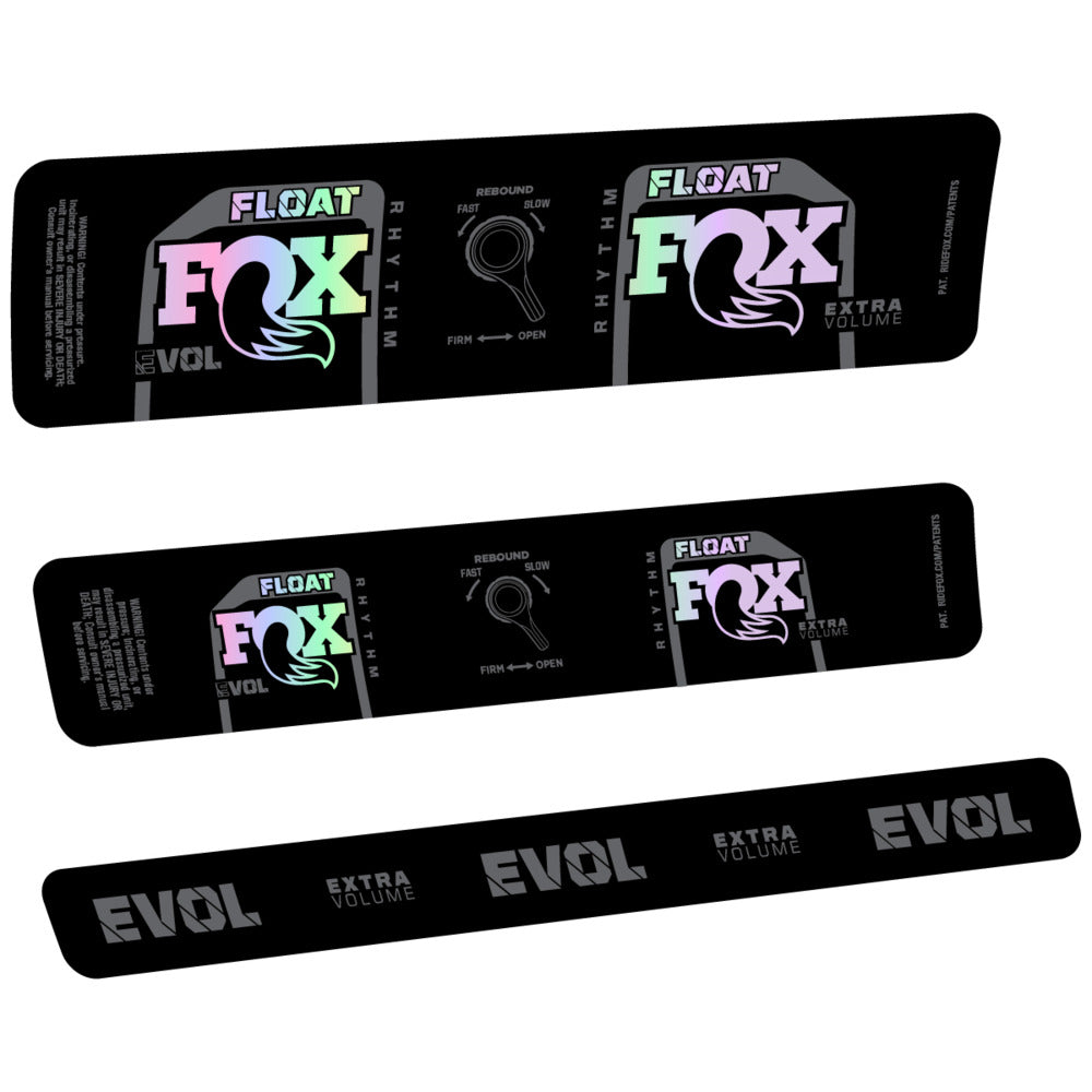 Stickers Compatible Decal Fox Float Rhythm Inline CR 2025 compatibles - Autocollants amortisseur VTT