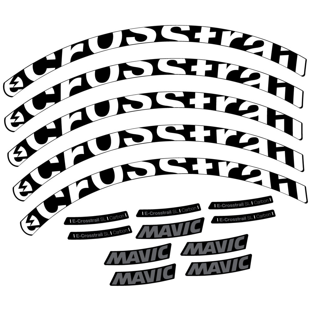 Stickers Compatible Decal Mavic E-Crosstrail SL Carbon 2025 compatibles - Autocollants roue vélo VTT