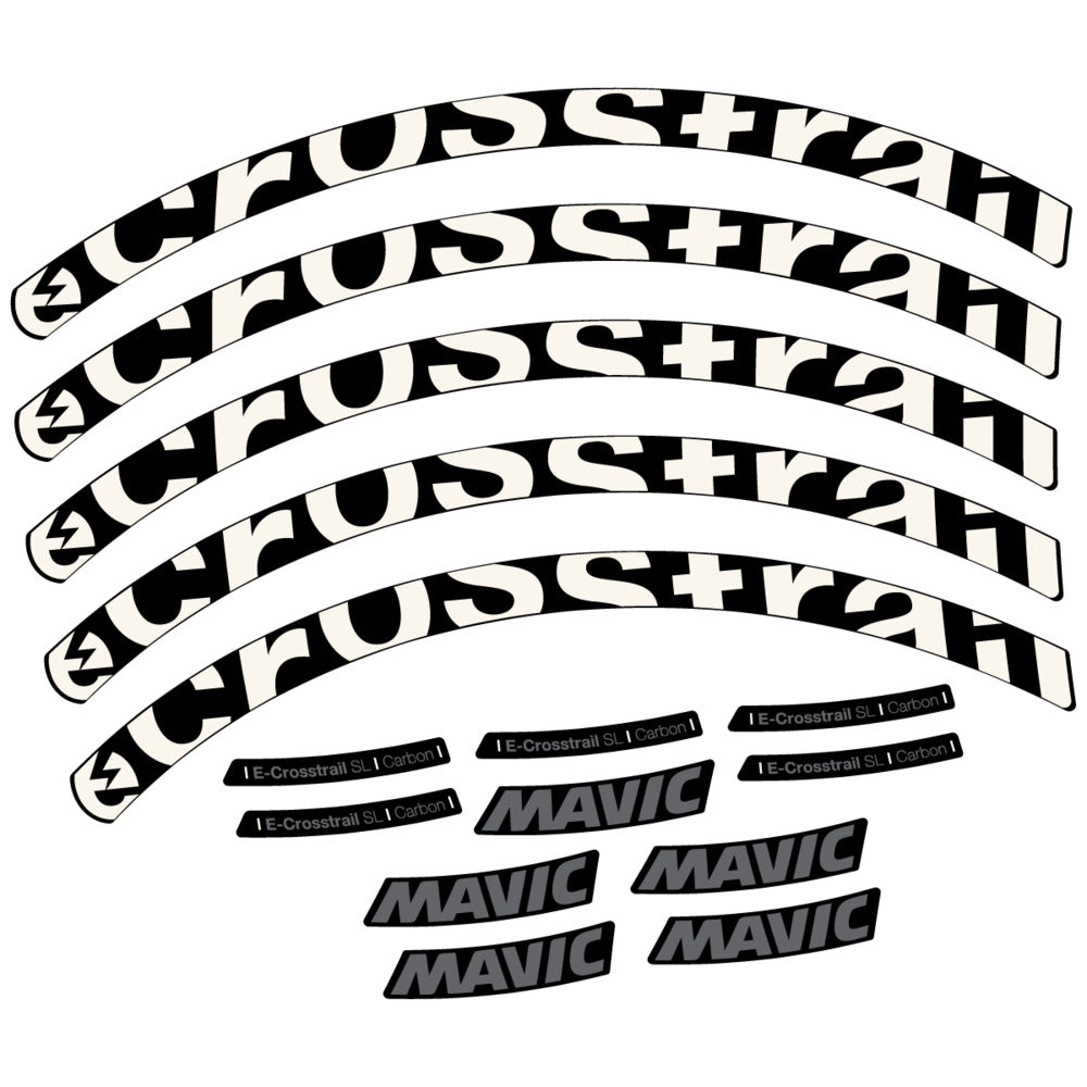 Stickers Compatible Decal Mavic E-Crosstrail SL Carbon 2025 compatibles - Autocollants roue vélo VTT