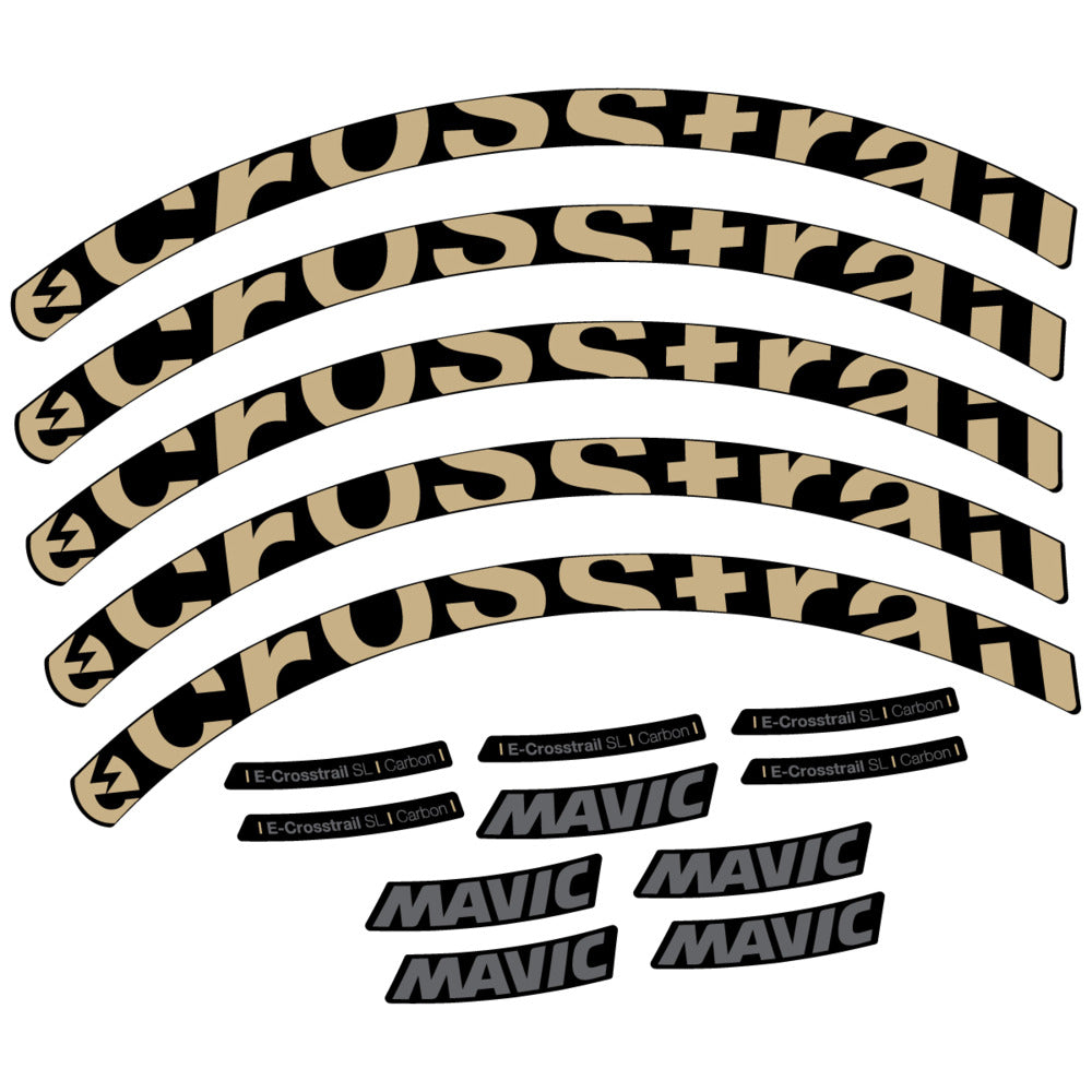 Stickers Compatible Decal Mavic E-Crosstrail SL Carbon 2025 compatibles - Autocollants roue vélo VTT